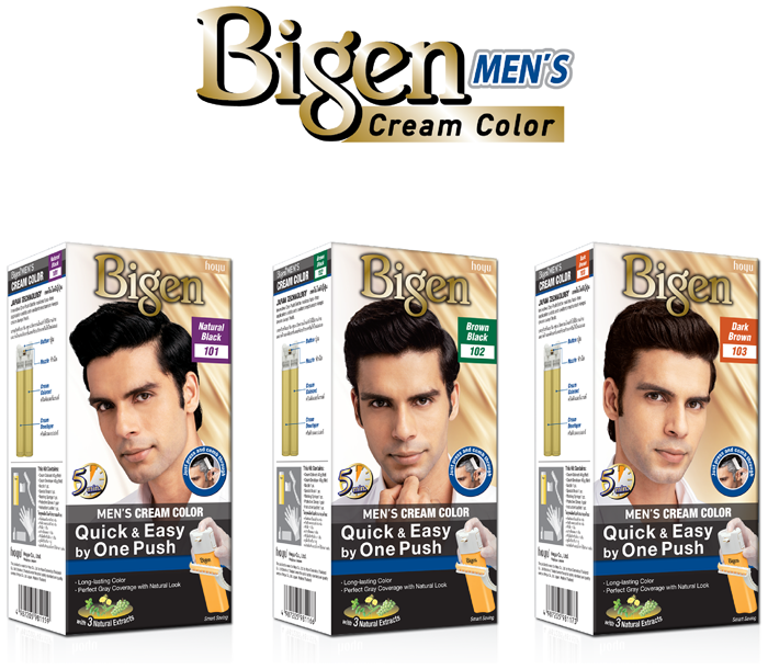 ผลิตภัณฑ์ปิดผมขาว Bigen Men’s Cream Color