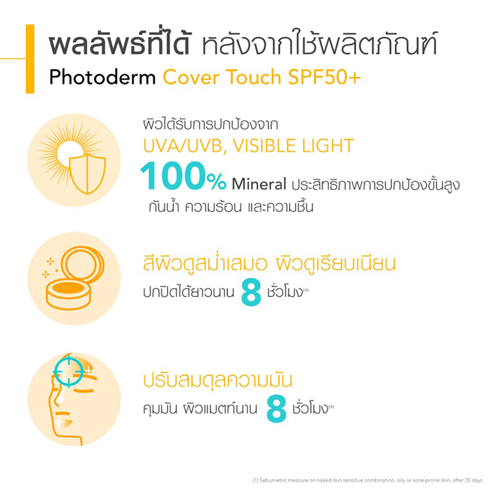 กันแดด BIODERMA Photoderm Cover Touch Mineral SPF50+