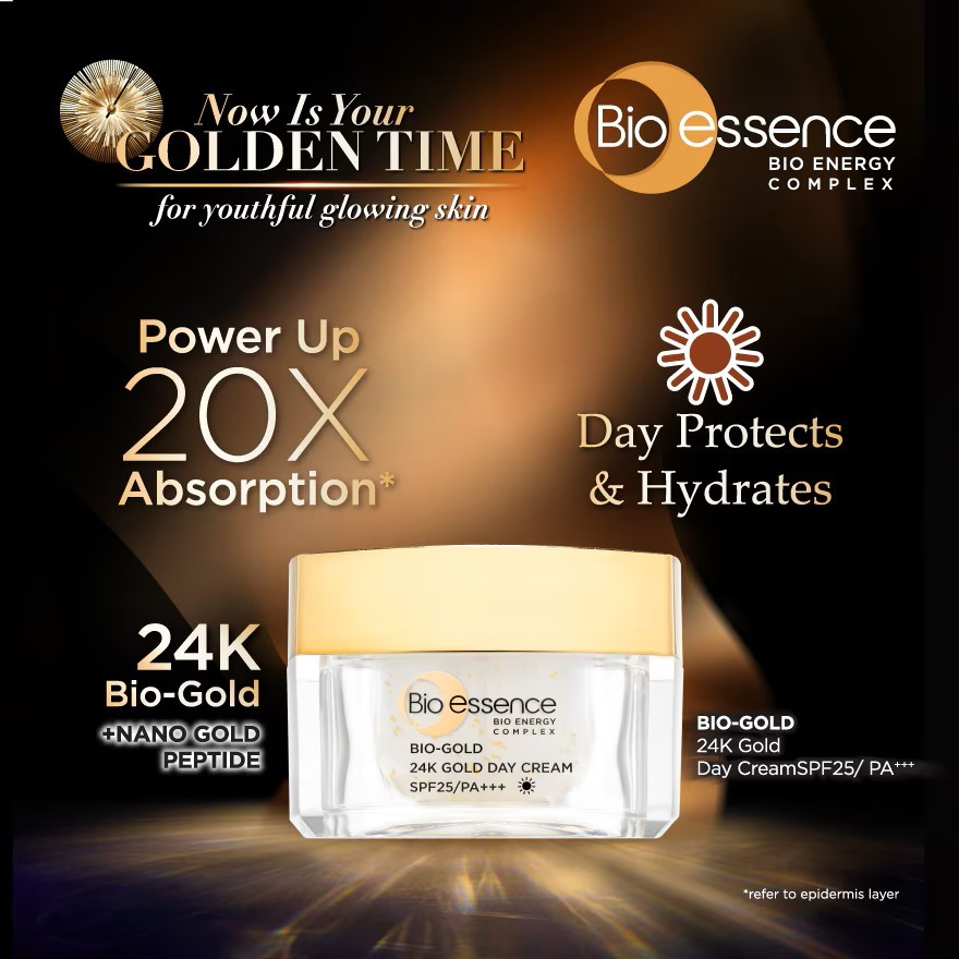 เดย์ครีม Bio-Essence Bio-Gold Day Cream SPF25