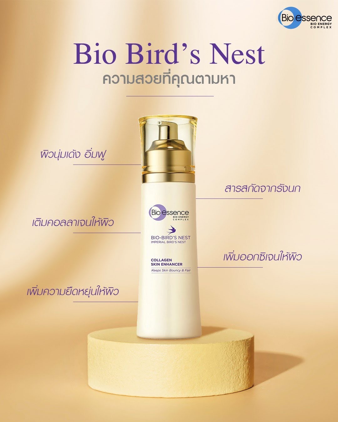 เอสเซนซ์บำรุงผิว Bio essence Bio essence Bio-Bird's Nest Collagen Skin Enhancer