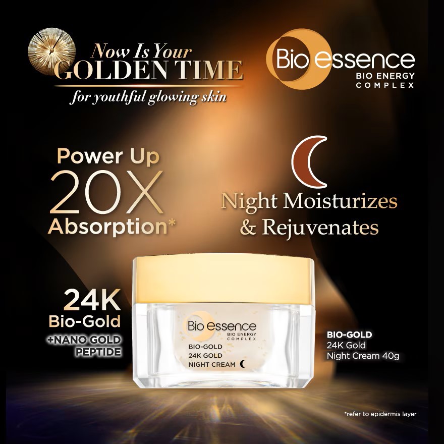 ไนท์ครีม Bio-Essence Bio Gold Night Cream