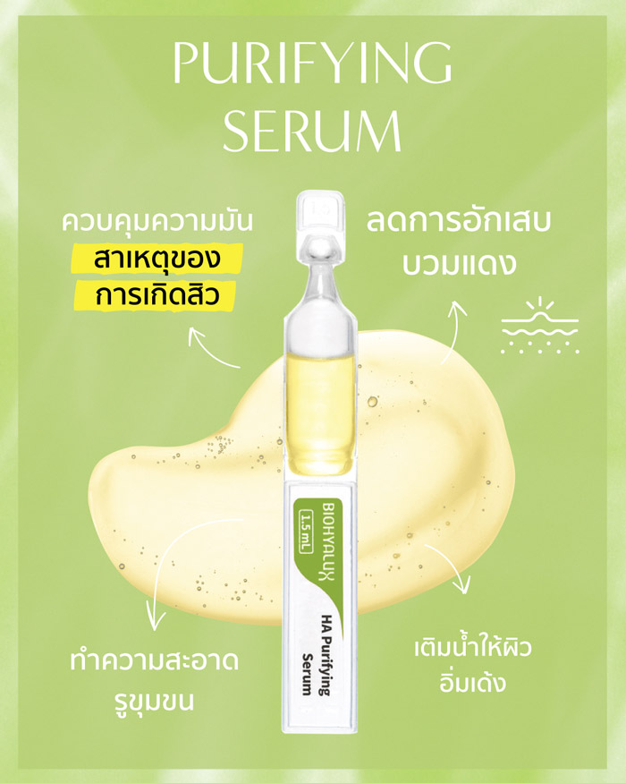 Biohyalux HA Purifying Serum แอมพูล ลดความมันและสิวอุดตัน