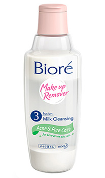 คลีนซิ่ง Biore Makeup Remover 3 Fusion Milk Cleansing Acne & Pore Care