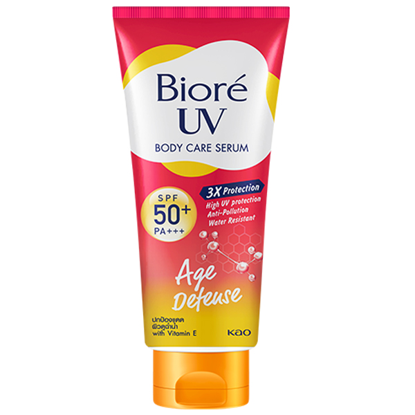 กันแดดผิวกาย Biore UV Body Care Serum Age Defense SPF50+ PA+++