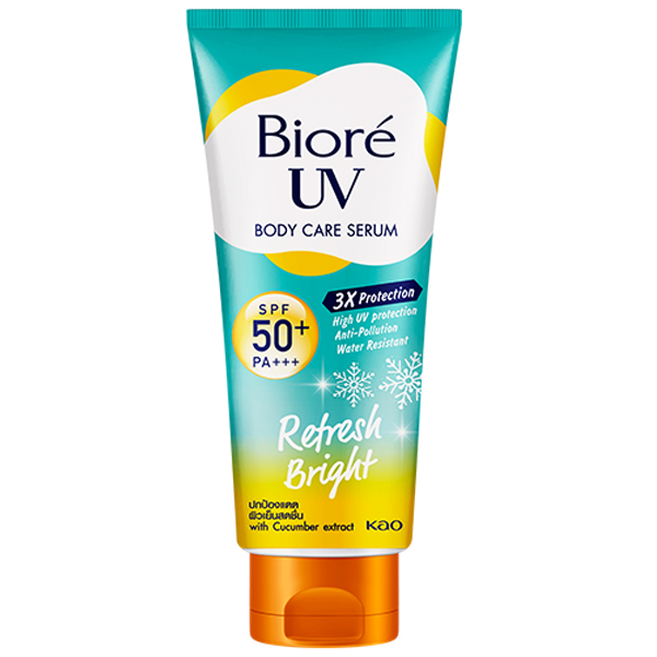 โลชั่นผิวกาย Biore UV Body Care Serum Refresh Bright SPF50+ PA+++
