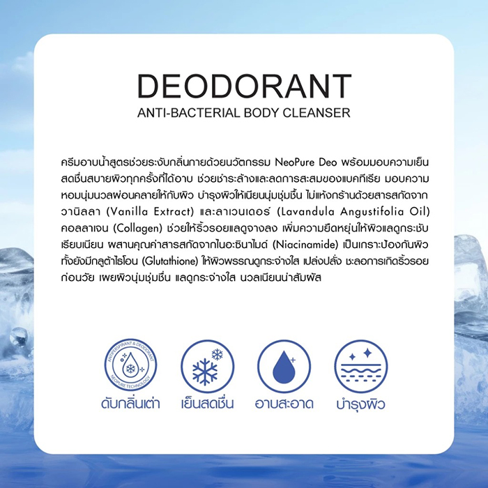 ครีมอาบน้ำ BOYA Deodorant Anti-Bacterial Body Cleanser