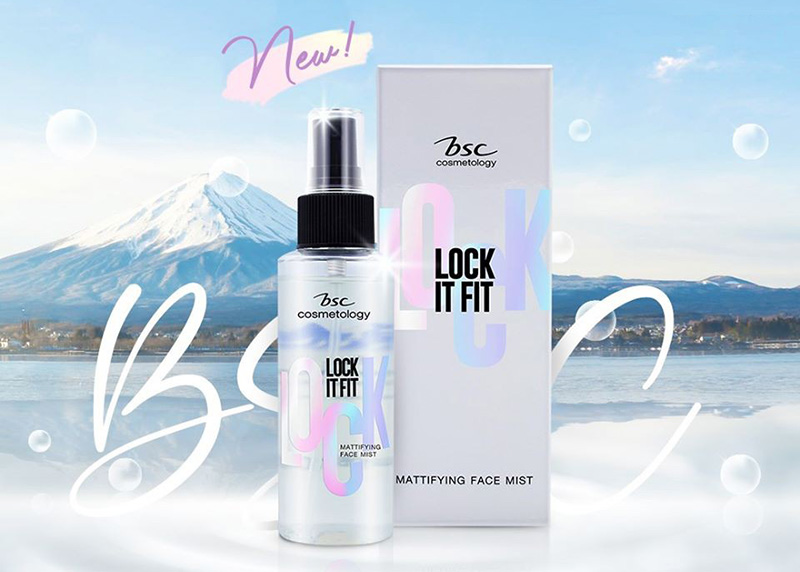 สเปรย์น้ำแร่ BSC Lock It Fit Mattifying Face Mist