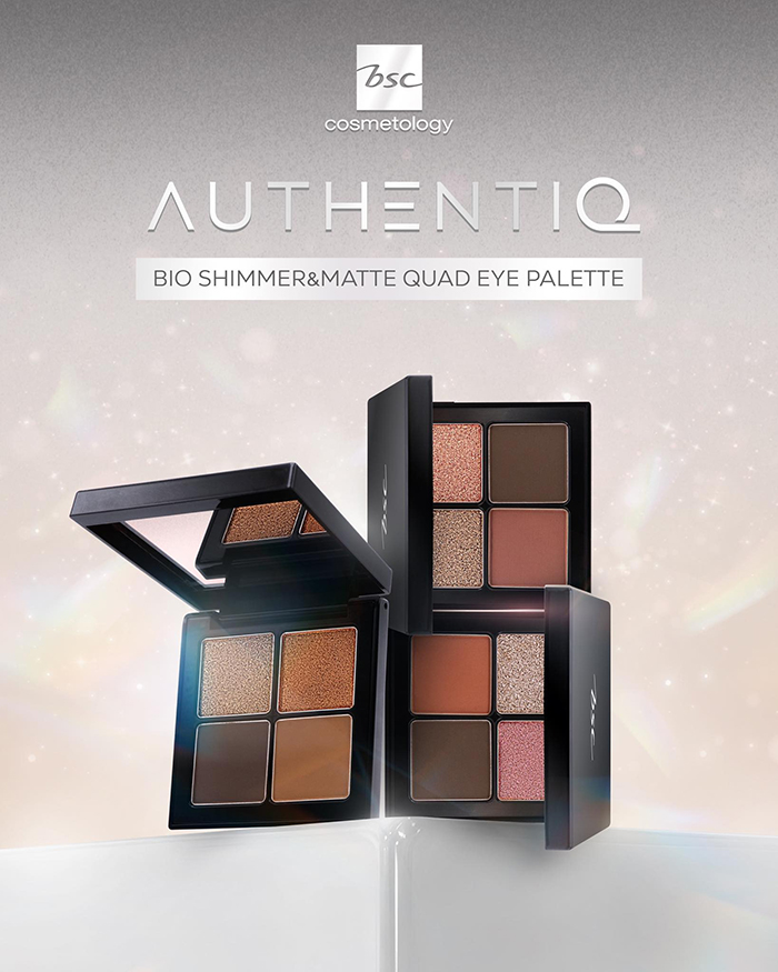 อายชาโดว์ BSC Authentiq Bio Shimmer&Matte Quad Eye Palette