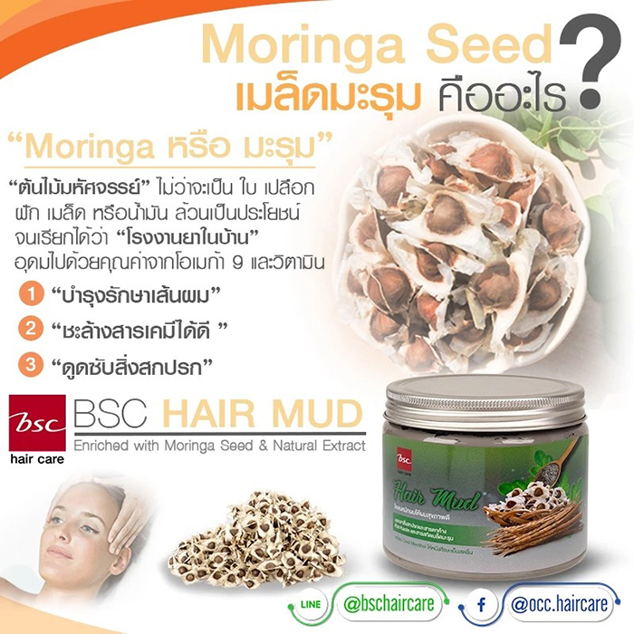 โคลนหมักผม BSC Hair Mud