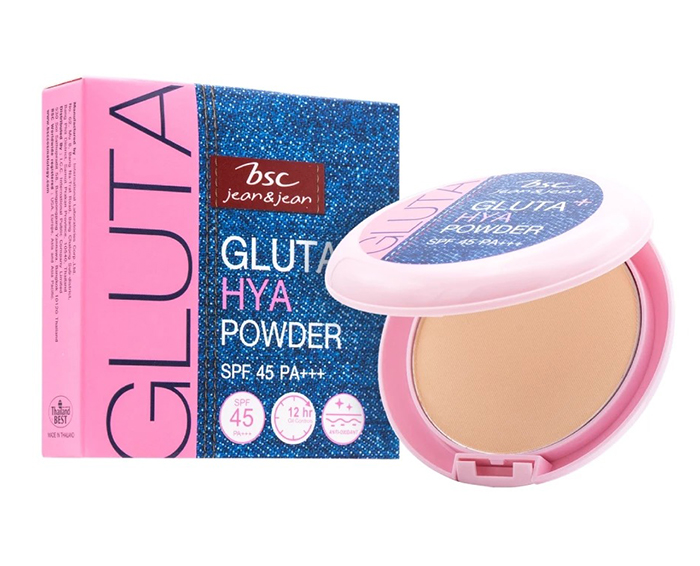 แป้งผสมรองพื้น BSC Jean & Jean Gluta Plus HYA Powder SPF45 PA+++