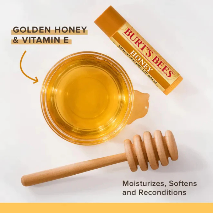 ลิปบาล์มสูตรน้ำผึ้ง Burt's Bees Honey Lip Balm ลิปบาล์มสูตรน้ำผึ้ง Burt's Bees Honey Lip Balm