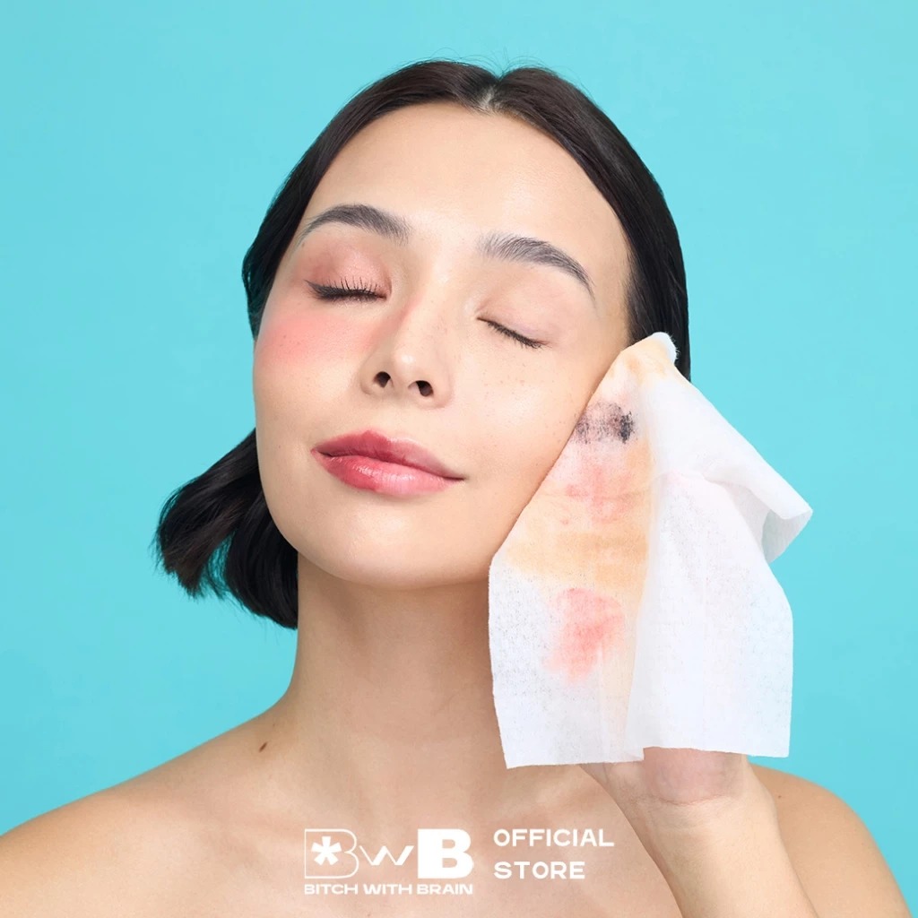 แผ่นเช็ดทำความสะอาดเครื่องสำอาง BWB Good Wipes Only Speedy Makeup Remover