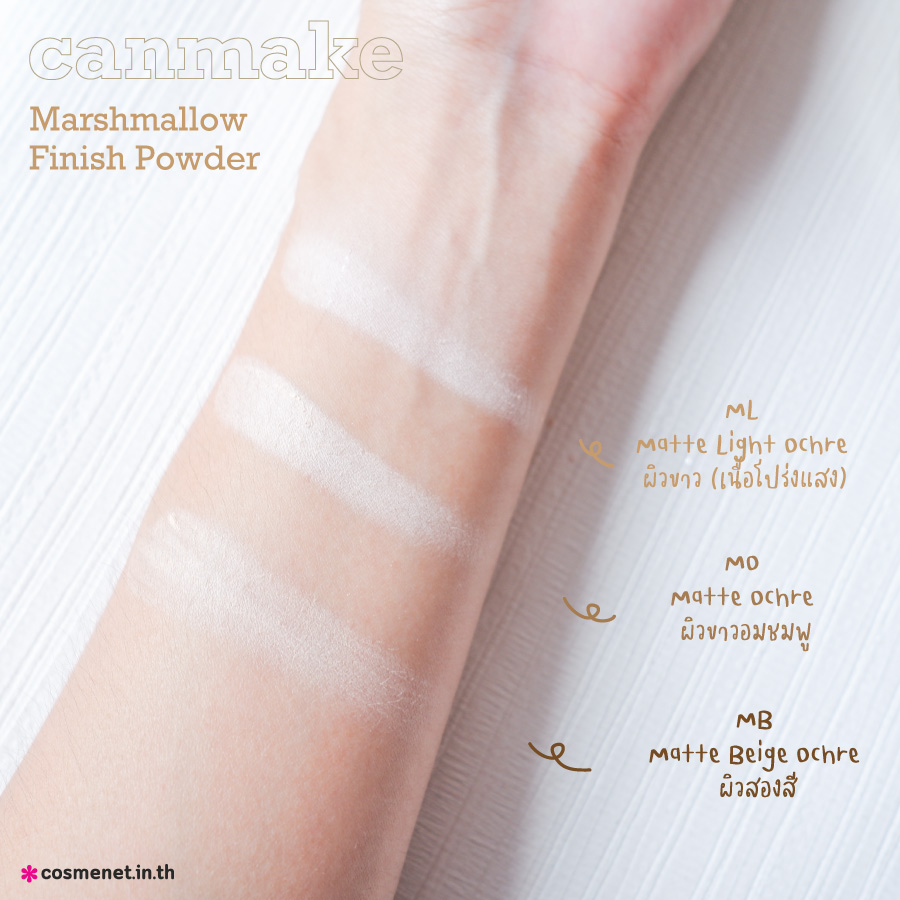 รีวิว Canmake Marshmallow Finish Powder