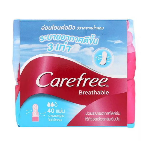 แผ่นอนามัย Carefree Breathable Unscented