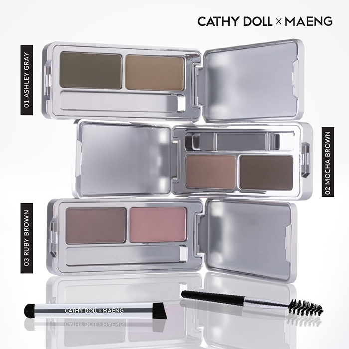 พาเลทเขียนคิ้ว Cathy Doll Artist Eyebrow Powder