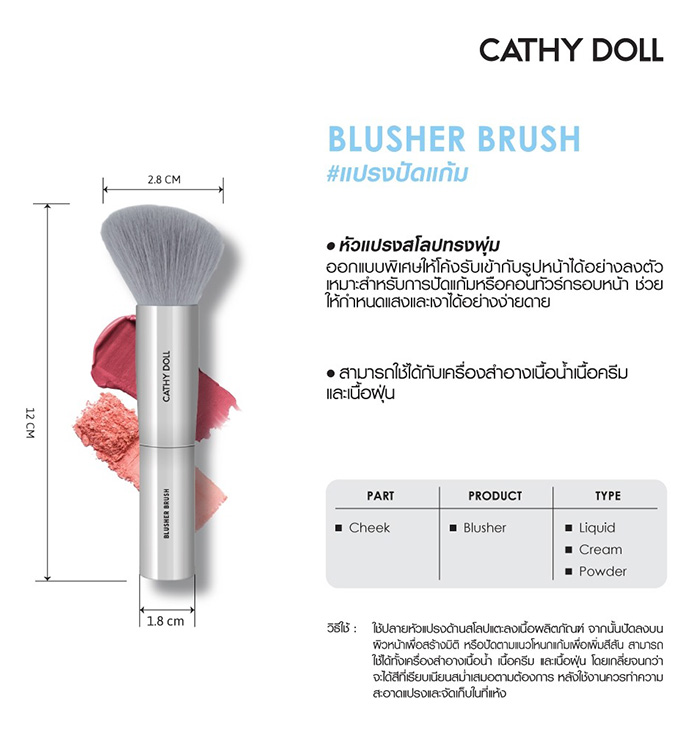 แปรงปัดแก้ม Cathy Doll Blusher Brush
