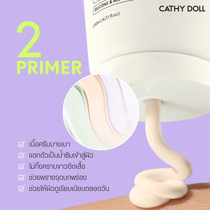 กันแดดไพรเมอร์ Cathy Doll CC Body Sun Primer SPF50+ PA++++