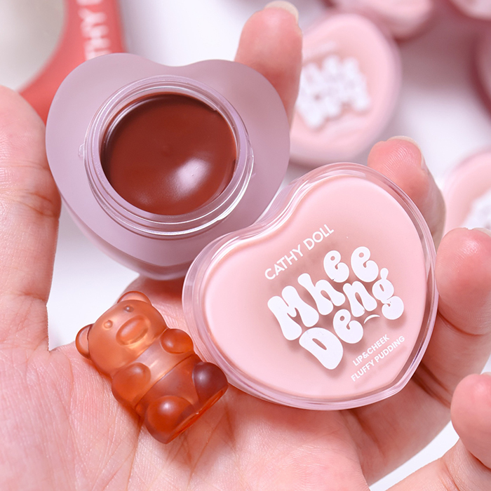 ลิปสติก Cathy Doll Mhee Deng Lip & Cheek Fluffy Pudding