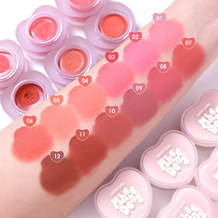 ลิปสติก Cathy Doll Mhee Deng Lip & Cheek Fluffy Pudding