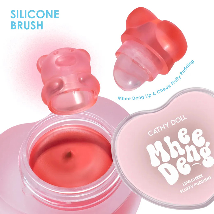ลิปสติก Cathy Doll Mhee Deng Lip & Cheek Fluffy Pudding