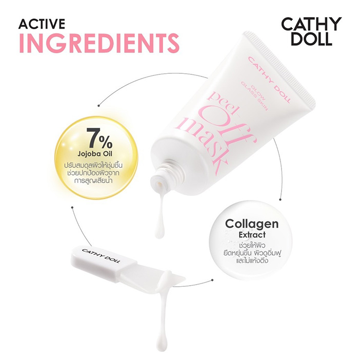 เซรั่มมาส์กหน้า Cathy Doll Peel Off Mask