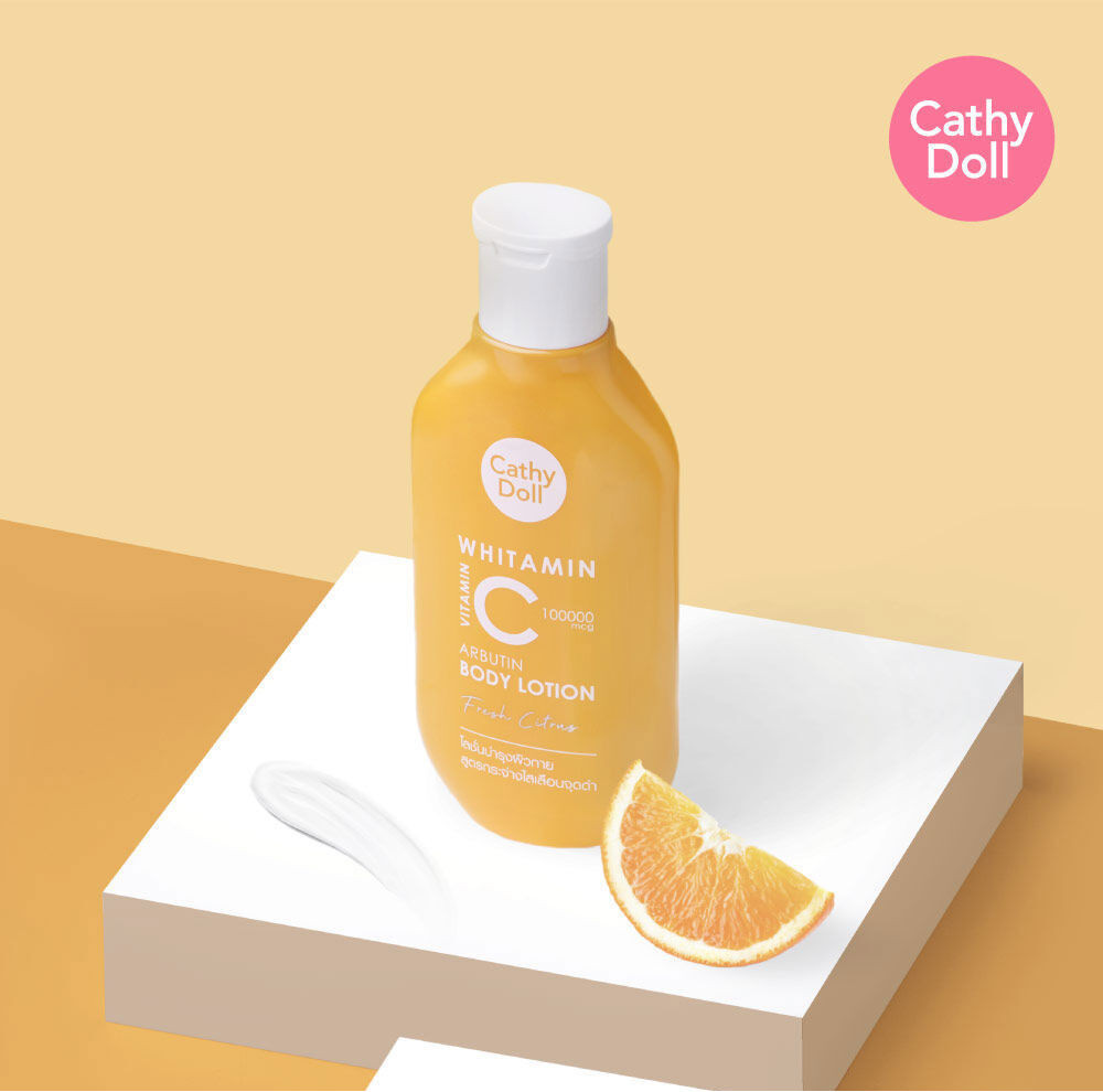โลชั่นผิวกาย Cathy Doll Whitamin Vitamin C Arbutin Body Lotion Fresh Citrus