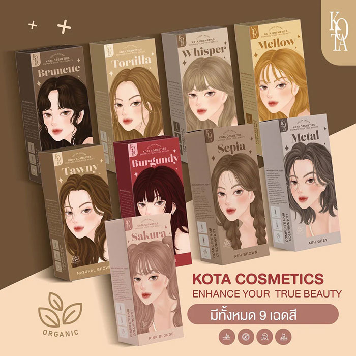ครีมเปลี่ยนสีผม Kota Color Cream