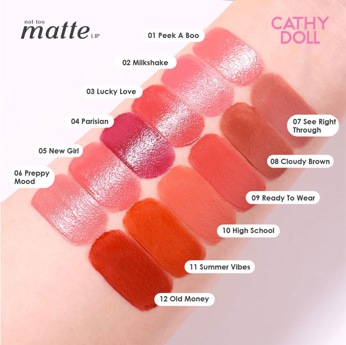 ลิปสติก Cathy Doll Not Too Matte Lip