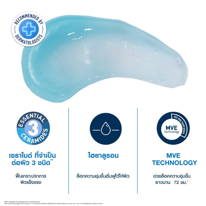 เจลครีมบำรุงผิวหน้า CeraVe HA Water Gel
