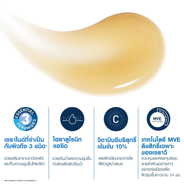 เซรั่มลดริ้วรอย CeraVe Skin Renewing Vitamin C Serum