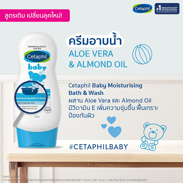 ครีมอาบน้ำและสระผม Cetaphil Baby Gentle Wash & Shampoo