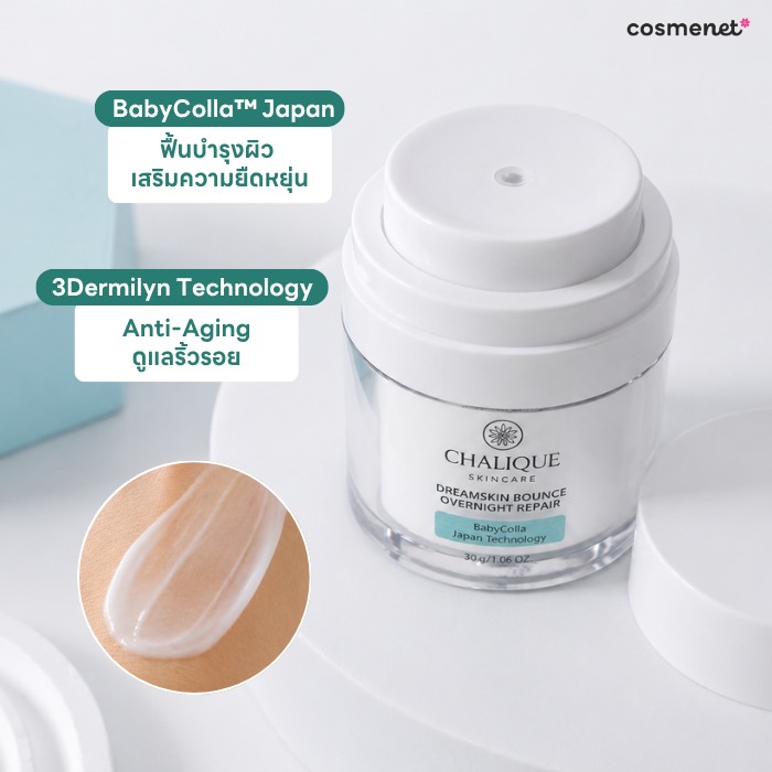 ครีมปั๊มหน้าเด้ง Chalique DreamSkin Bounce Overnight Repair ครีมปั๊มหน้าเด้ง Chalique DreamSkin Bounce Overnight Repair