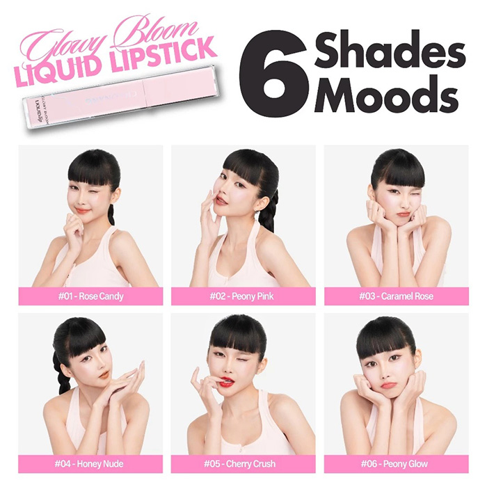 ลิปสติก Chaonang Glowy Bloom Liquid Lip