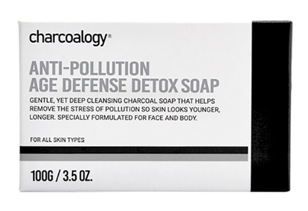 Charcoalogy™ Bamboo Charcoal Detoxifying Face and Body Bar Soap สบู่ถ่านไม้ไผ่