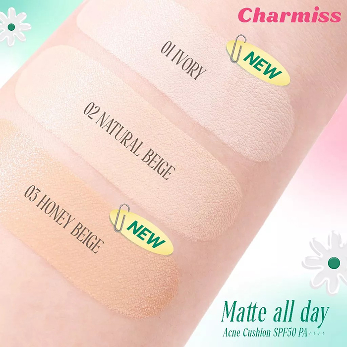 คุชชั่น Charmiss Matte All Day Acne Cushion SPF50 PA++++