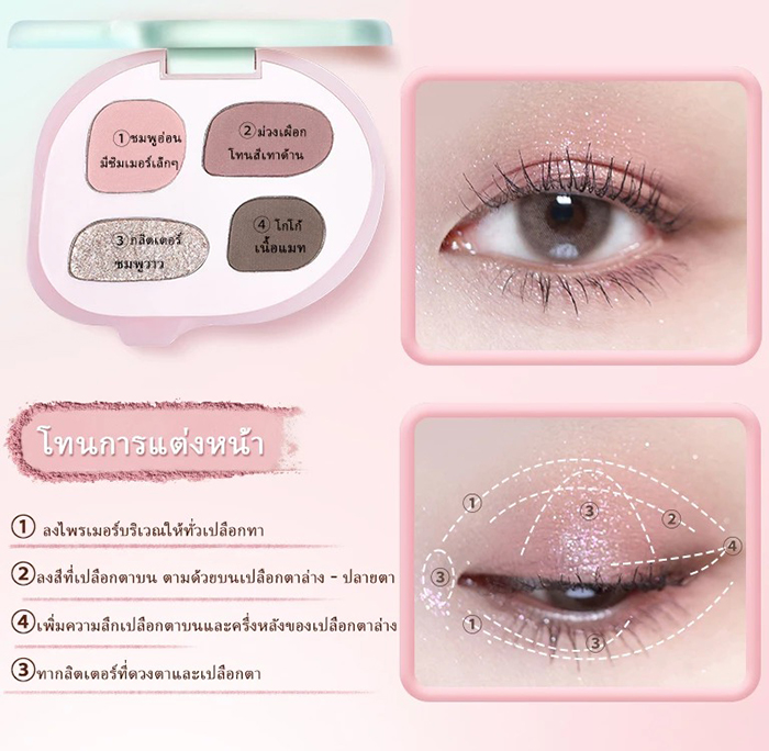 อายแชโดว์ CHIOTURE Eyeshadow 4 color