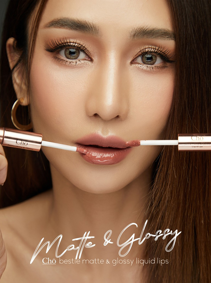 ลิปสติก Cho Bestie Matte & Glossy Liquid Lip