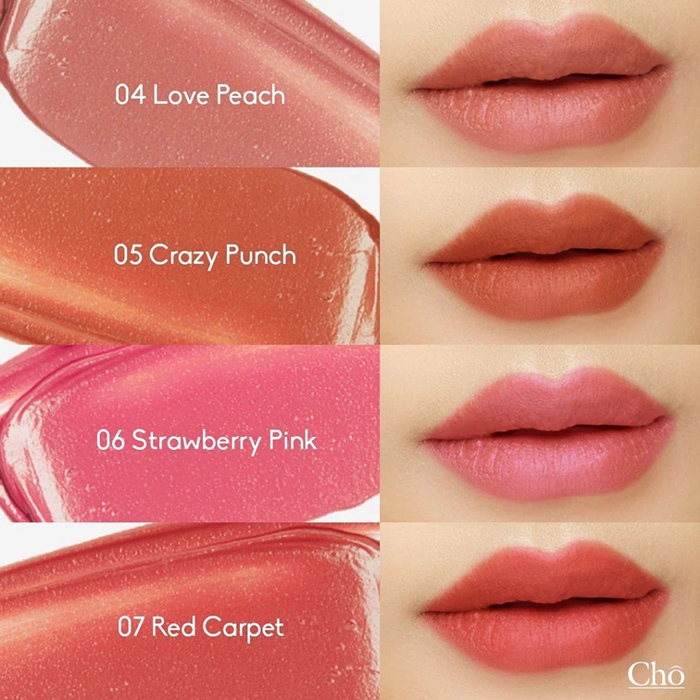 ลิปสติก Cho Bestie Matte & Glossy Liquid Lip