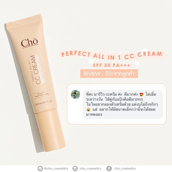 ซีซี ครีม Cho Perfect all In 1 CC Cream SPF50 PA+++