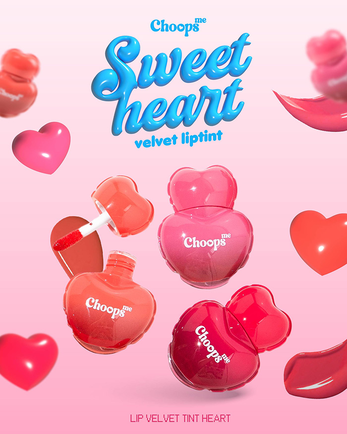 ลิปทิ้นท์ Choops Me Sweet Heart Velvet Lip ลิปทิ้นท์ Choops Me Sweet Heart Velvet Lip