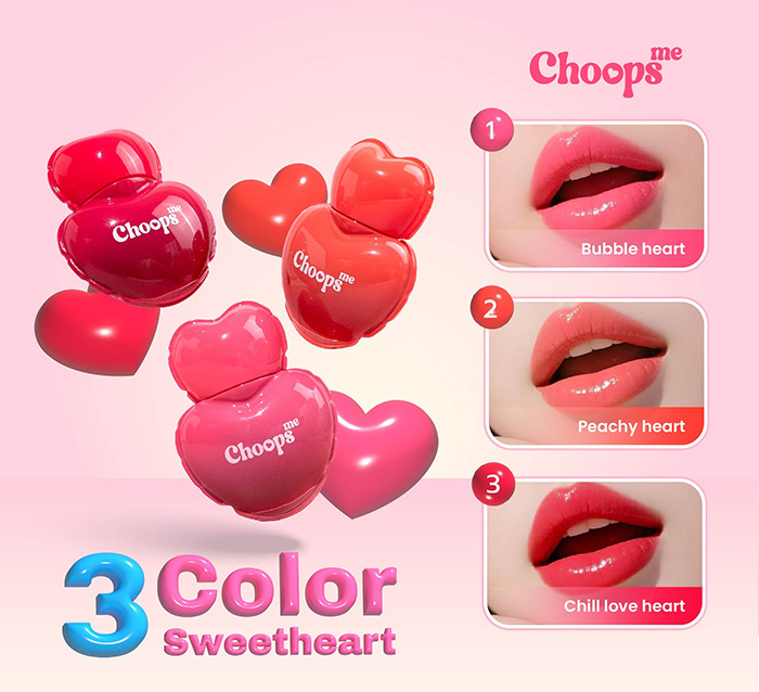 ลิปทิ้นท์ Choops Me Sweet Heart Velvet Lip ลิปทิ้นท์ Choops Me Sweet Heart Velvet Lip
