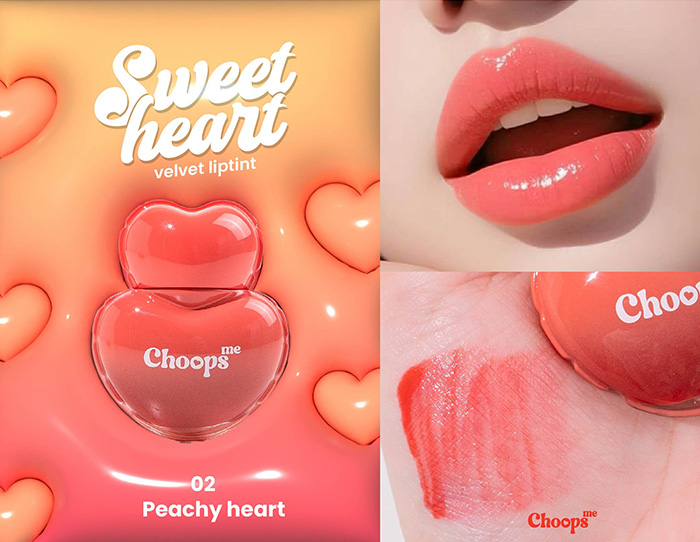 ลิปทิ้นท์ Choops Me Sweet Heart Velvet Lip ลิปทิ้นท์ Choops Me Sweet Heart Velvet Lip