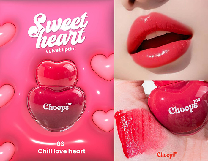 ลิปทิ้นท์ Choops Me Sweet Heart Velvet Lip ลิปทิ้นท์ Choops Me Sweet Heart Velvet Lip