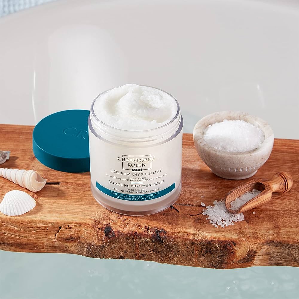 สครับหนังศีรษะ CHRISTOPHE ROBIN Cleansing Purifying Scrub with Sea Salt