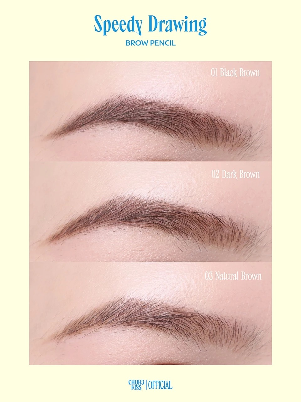 ดินสอเขียนคิ้ว CHU CHU KISS I Speedy Drawing Brow Pencil