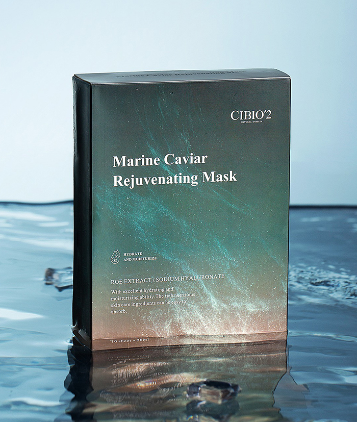 แผ่นมาส์กหน้า CIBIO'2 Marine Caviar Rejuvenating Mask