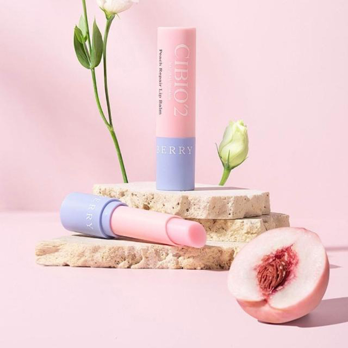 ลิปบาล์ม CIBIO'2 Peach Repair Lip Balm
