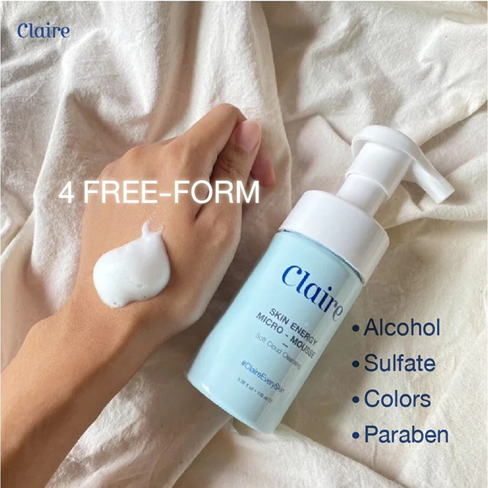 โฟมล้างหน้า Claire Skin Energy Micro-Mousse