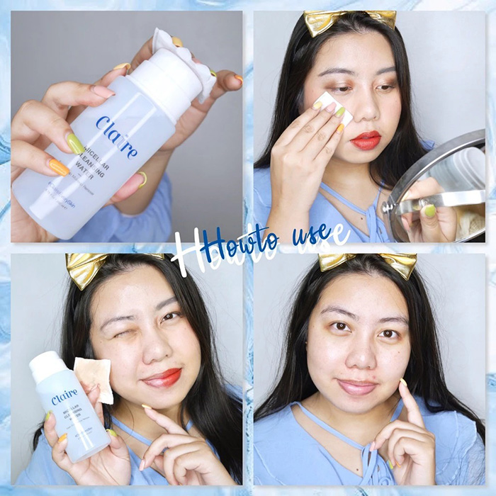 คลีนซิ่ง Claire Micellar Cleansing Water คลีนซิ่ง Claire Micellar Cleansing Water