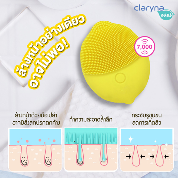 Claryna Mini Facial Cleanser Lemon 